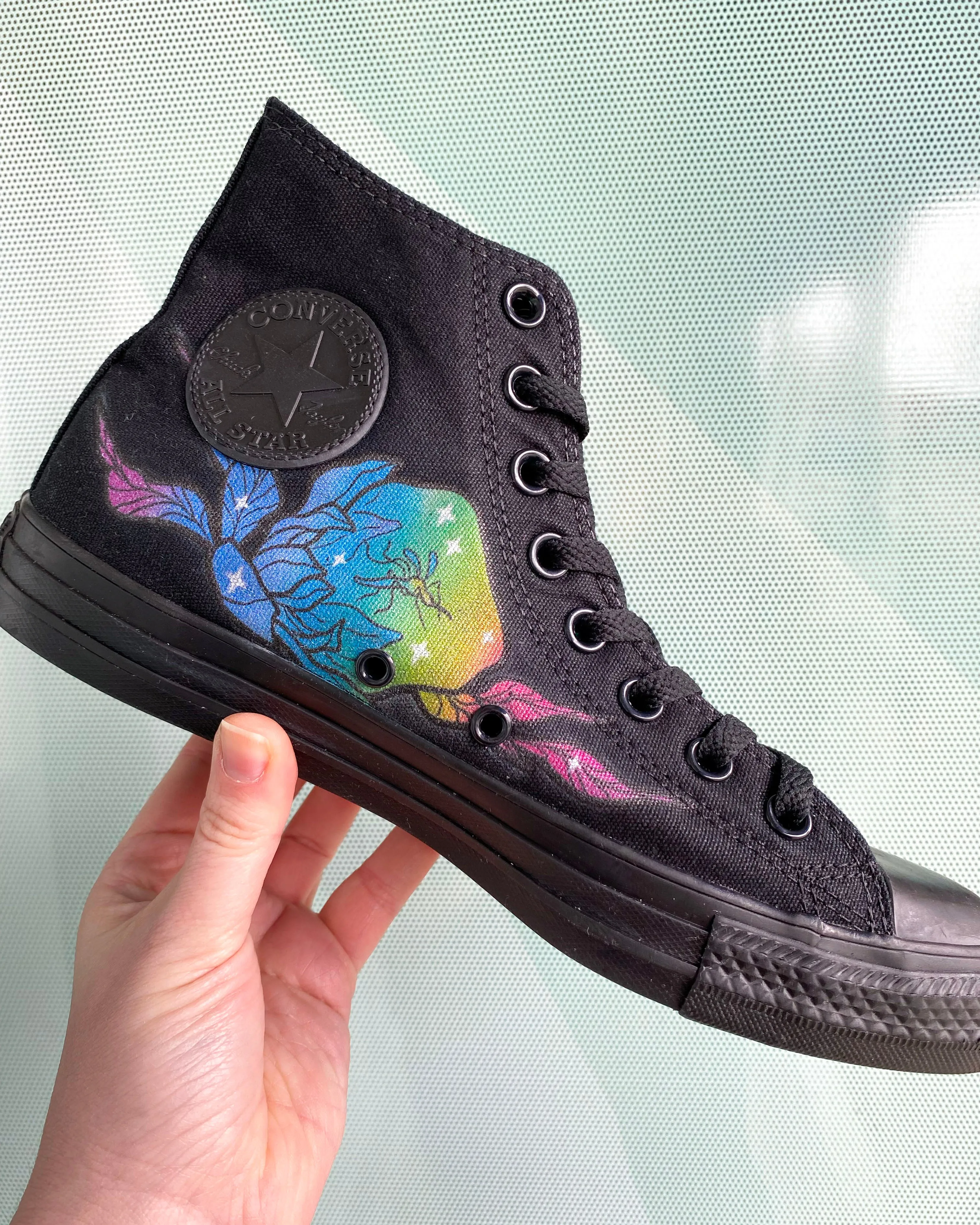 Baggins Original Hi Top Tattoo Zoo Kara Harrison Rainbow Mosquito in Amber