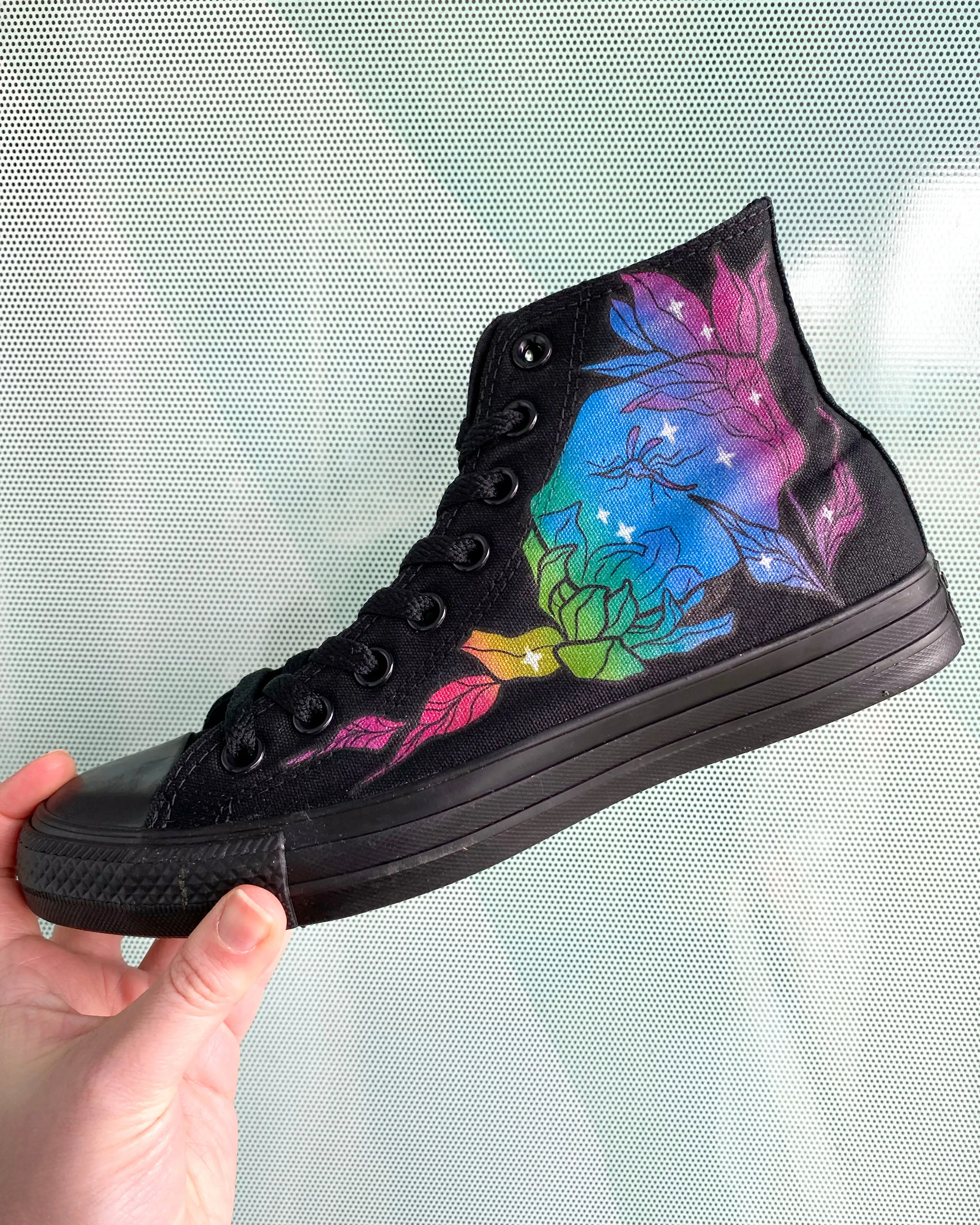 Baggins Original Hi Top Tattoo Zoo Kara Harrison Rainbow Mosquito in Amber