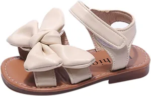 Fashion Spring Summer Toe Solid Color Bowknot Children Casual Shoes Kids Hiking Shoes