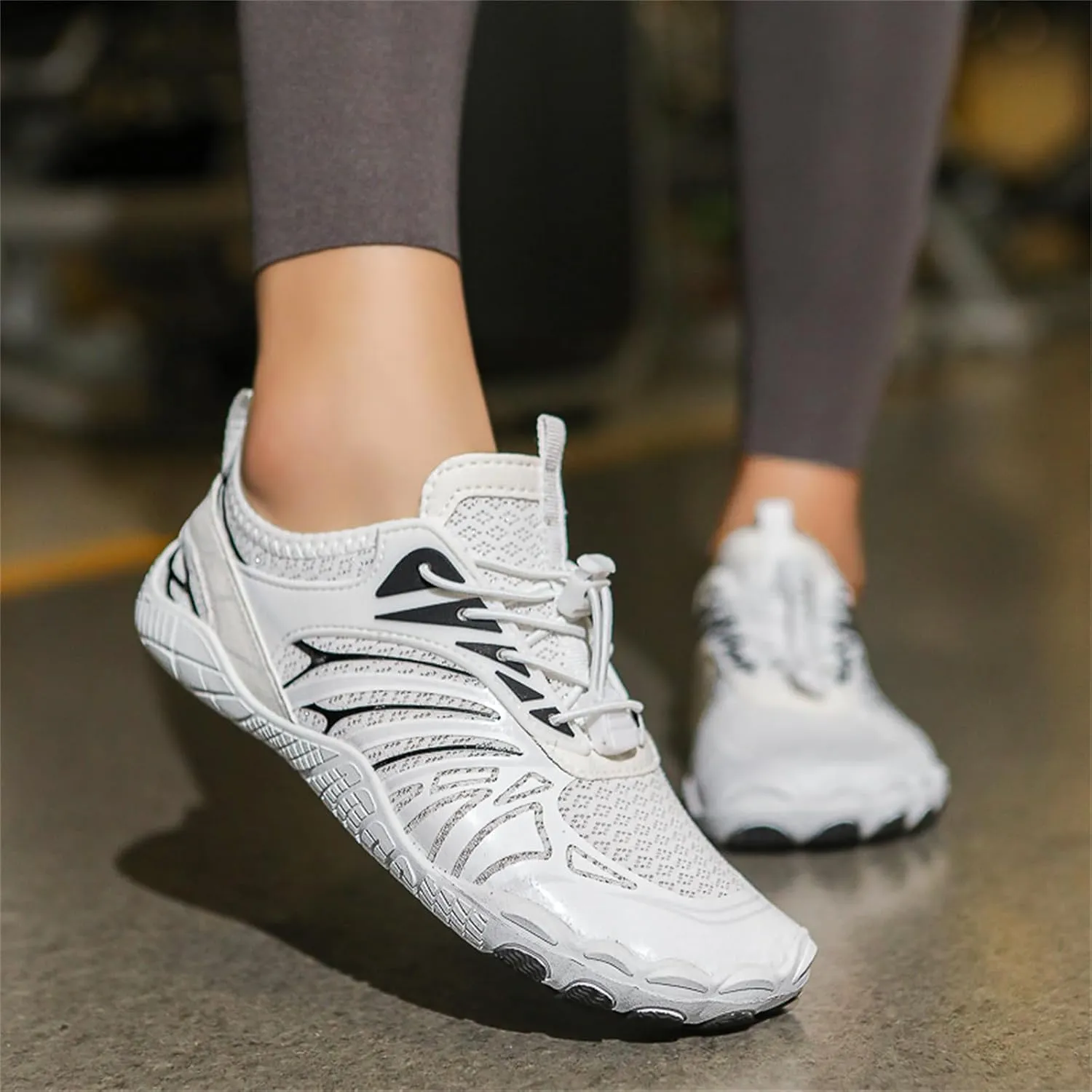 Hike Barefoot Shoes Women, Men's Water Shoes with Wide Toe Box, Quick Dry Non Slip Aqua Shoe for Beach Pool Swimming, Unisex Grounded Footwear Outdoor Walking Hiking Trekking Workout Sneakers