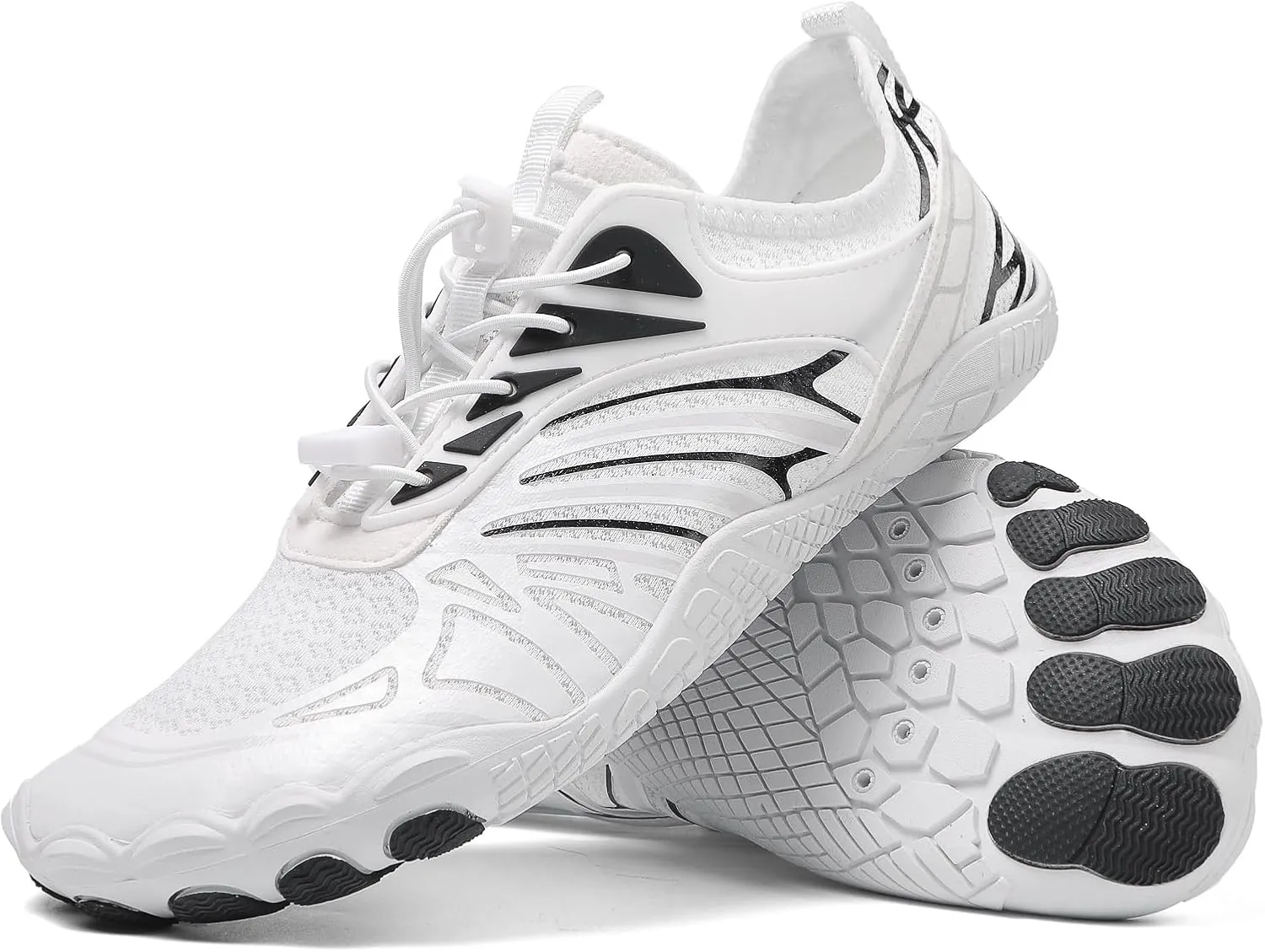 Hike Barefoot Shoes Women, Men's Water Shoes with Wide Toe Box, Quick Dry Non Slip Aqua Shoe for Beach Pool Swimming, Unisex Grounded Footwear Outdoor Walking Hiking Trekking Workout Sneakers