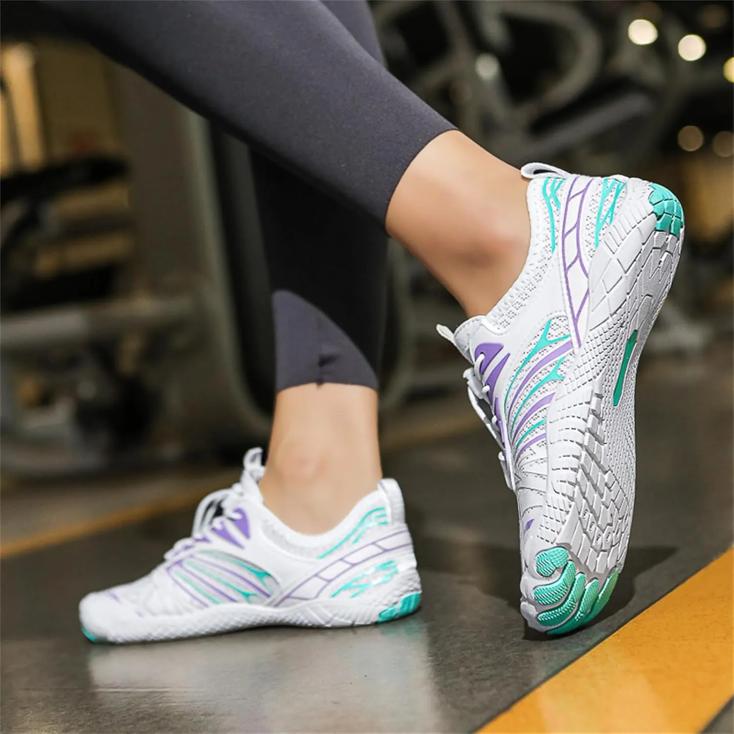 Hike Barefoot Shoes Women, Men's Water Shoes with Wide Toe Box, Quick Dry Non Slip Aqua Shoe for Beach Pool Swimming, Unisex Grounded Footwear Outdoor Walking Hiking Trekking Workout Sneakers