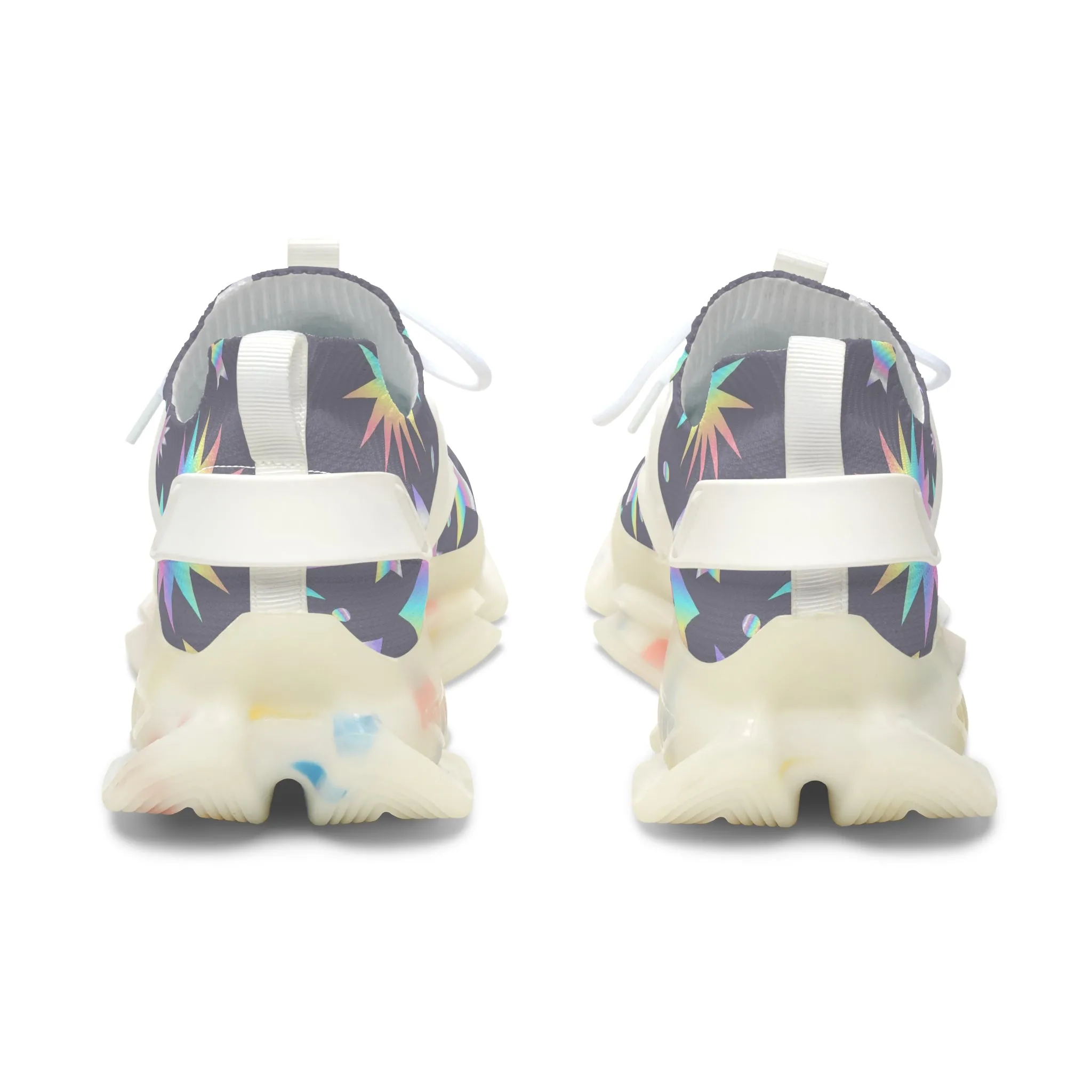 Holographic Stars Women's Mesh Sneakers