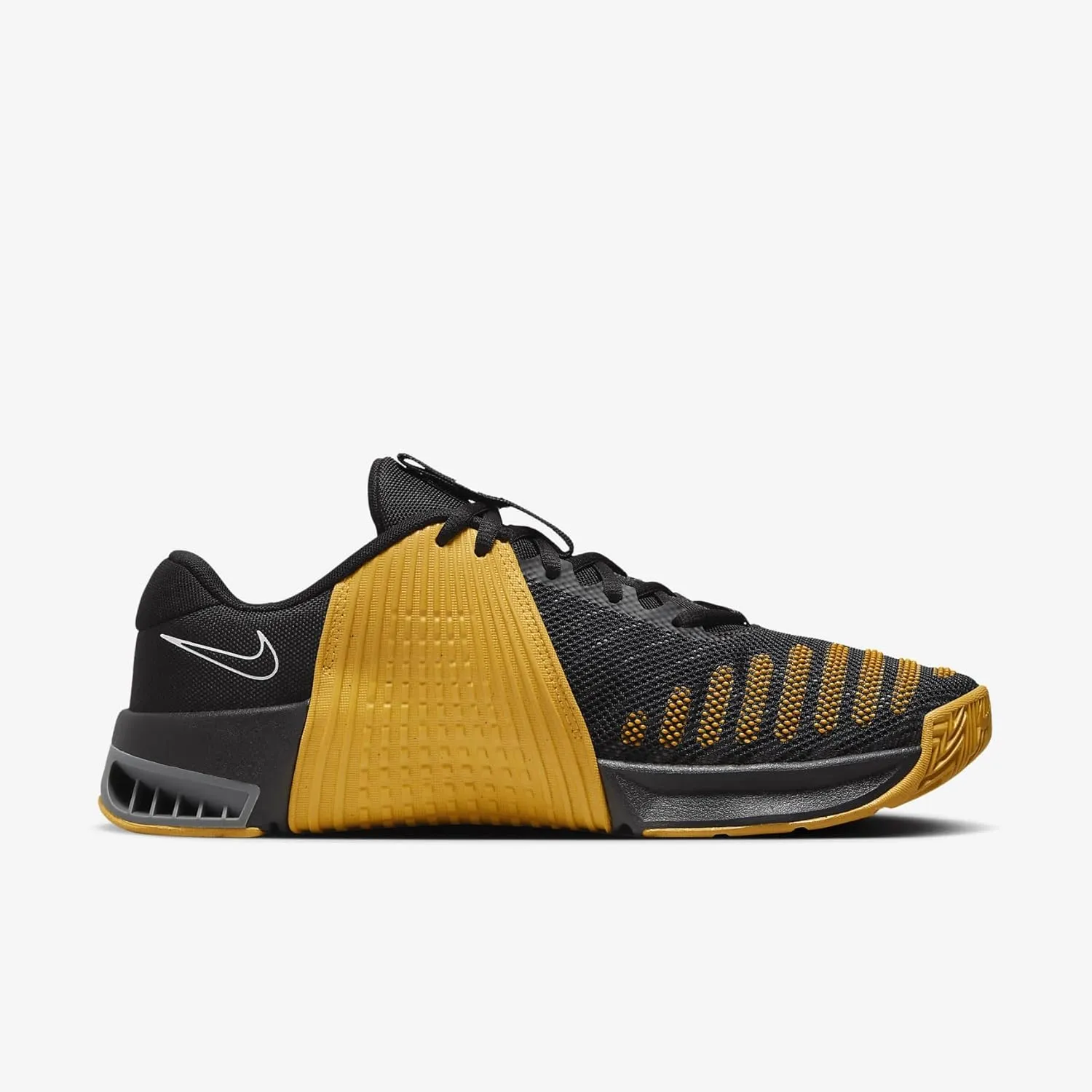 Nike Metcon 9 (Team) Men's Workout Shoes (FD5431-004, Black/University Gold/Smoke Grey/White)