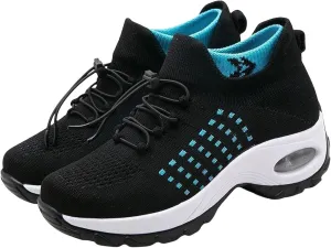 Orthopedic Shoes for Women Comfort Wear Orthowear Shoes Wide Width Slip On Walking Tennis Sneakers Plantar Fasciitis Bowling Shoe Mesh Athletic Style for Bowlers Breathable Lightweight