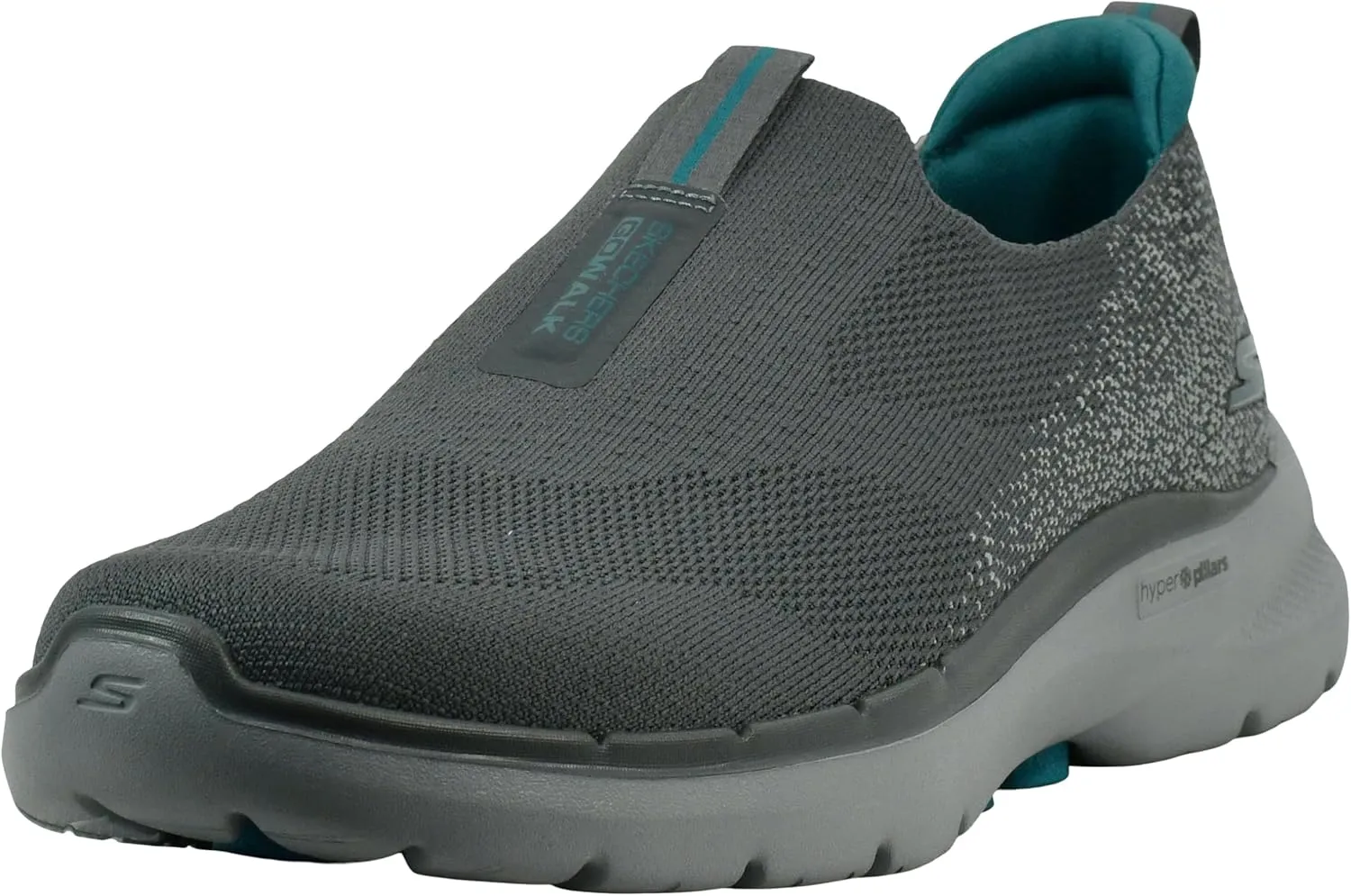 Skechers Men's Go Walk 6 Shoes, Charcoal, 14 XW US
