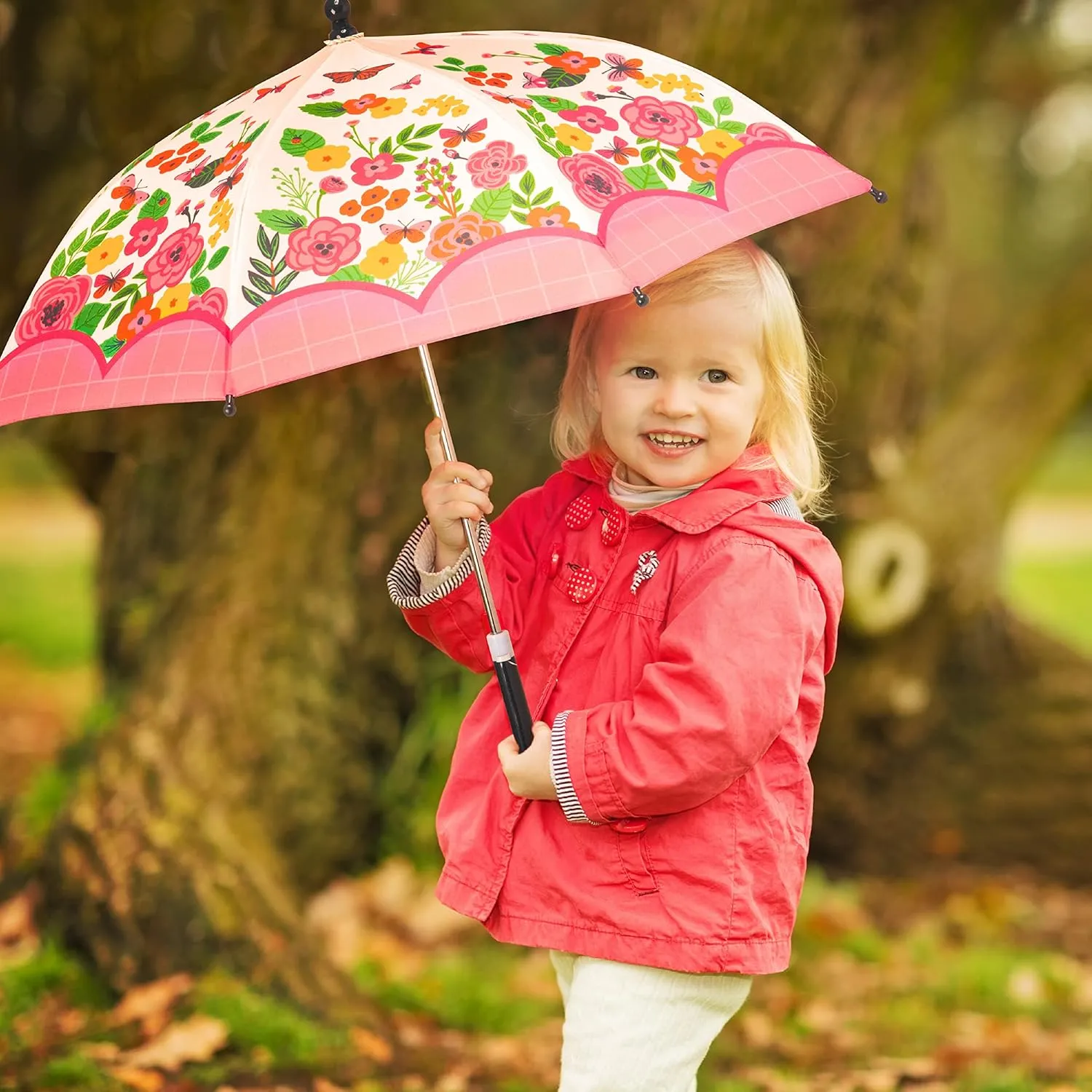 Stephen Joseph, Toddler and Little Kid Umbrella with Pinch Free Closure and Colorful Design