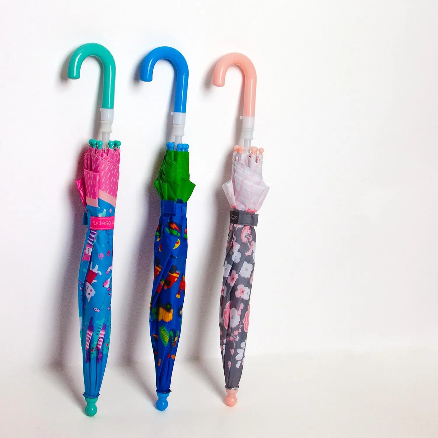 Stephen Joseph, Toddler and Little Kid Umbrella with Pinch Free Closure and Colorful Design